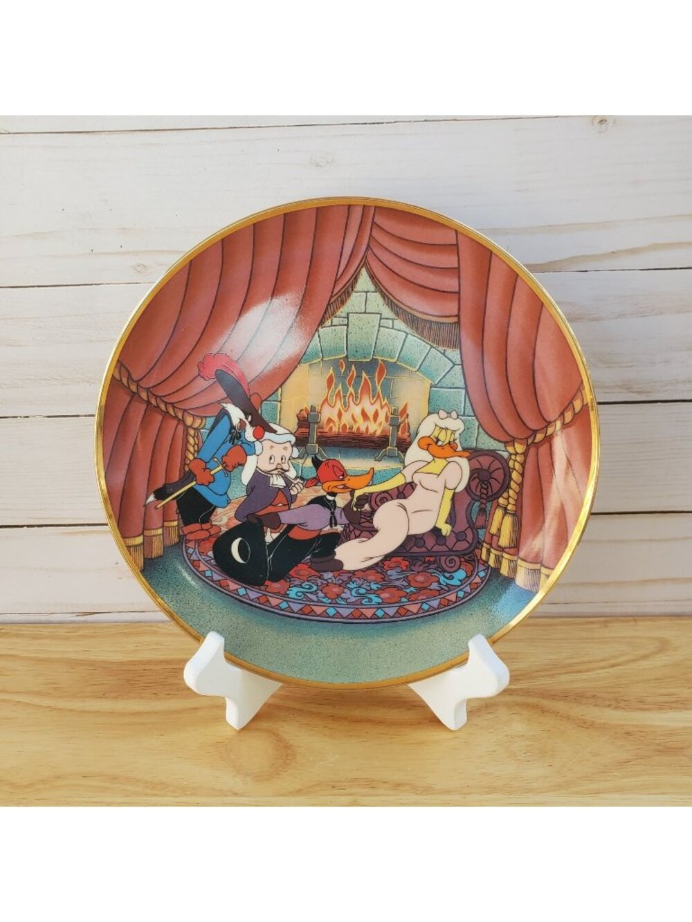 Scarlet Pumpernickel Daffy Duck Sylvester The Cat Collector Plate Looney Tunes